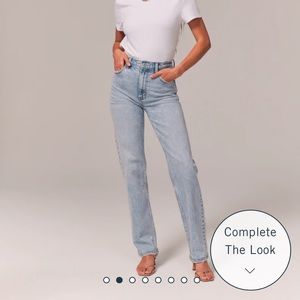 Abercrombie The 90’s Straight Ultra High Rise Jeans 24R 00R